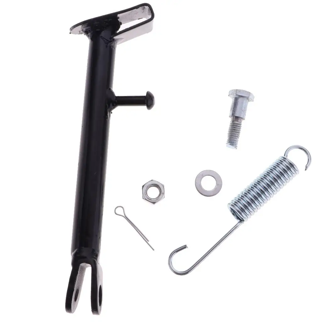 

Black Motorbike Motorcycle Side Stand Holder Kickstand Support for PW80 New