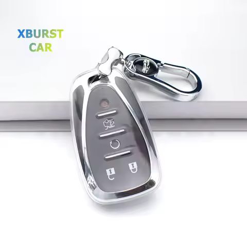 Car Key Case Cover Transparent TPU For Chevrolet Spark Onix Sonic Bolt Camaro Volt Trax Malibu Blazer Traverse Cruze Equinox