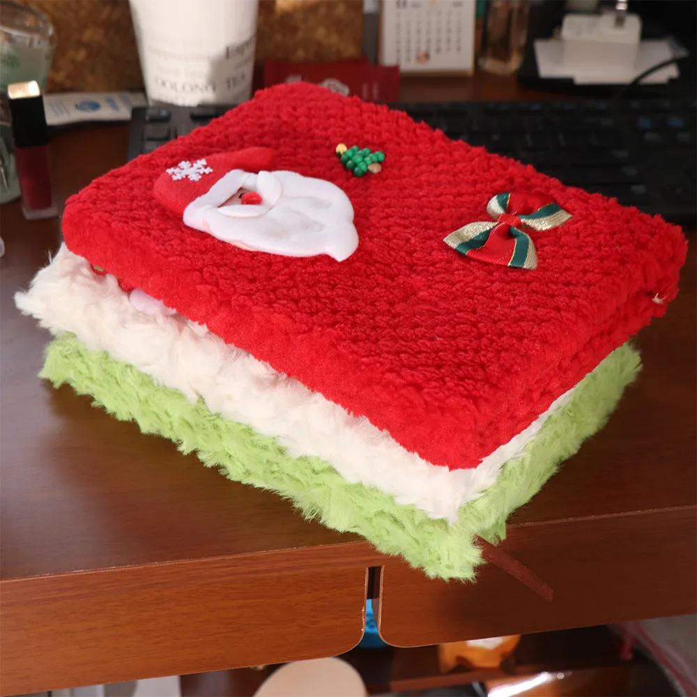 دائم A5 عيد الميلاد أفخم دفتر لينة ثلج خط أفقي كتيب سانتا كلوز لطيف دفتر يوميات المنزل #5