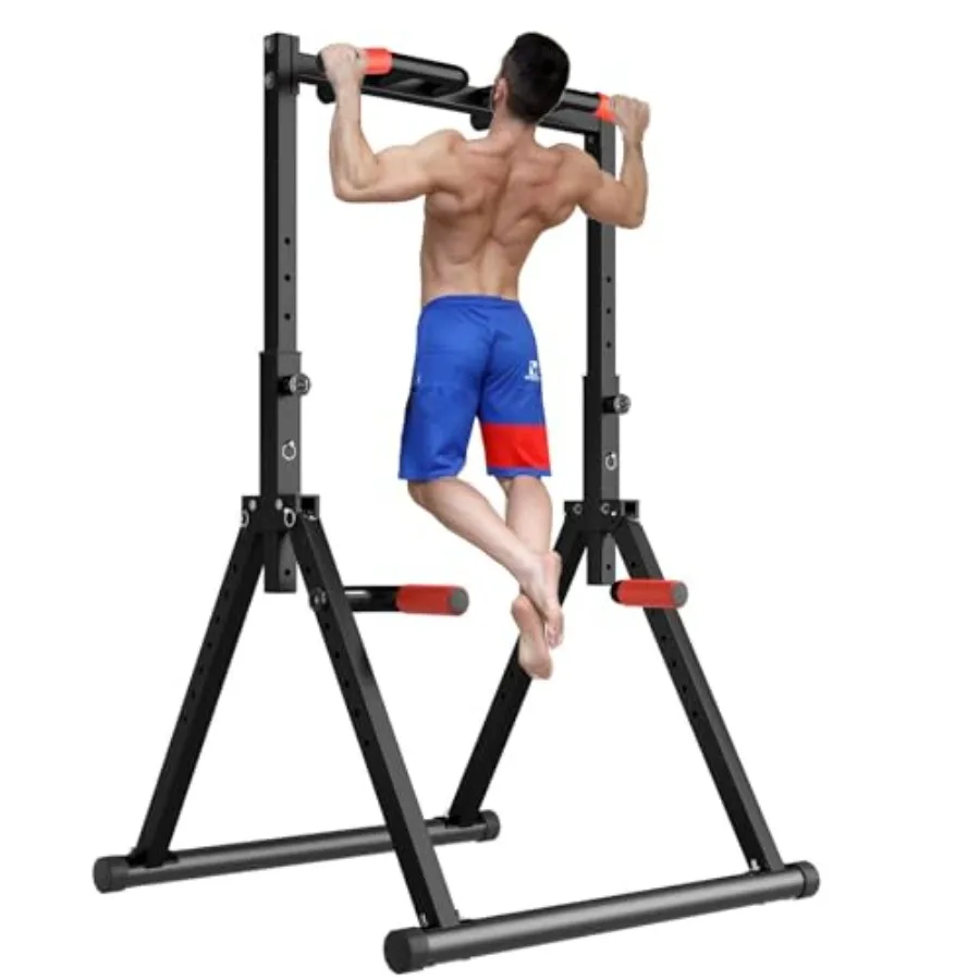 

DOBESTS Power Tower Pull Up Bar Free Standing Adjustable Foldable Pull Up Station Home Gym Strength Training Equipment 700LBS