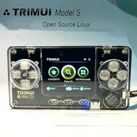 Trimui Model S Handheld Game Machine 2 Inch Ips Screen Mini Extremely Compact Nostalgic Handheld Card Machine Transparent Body