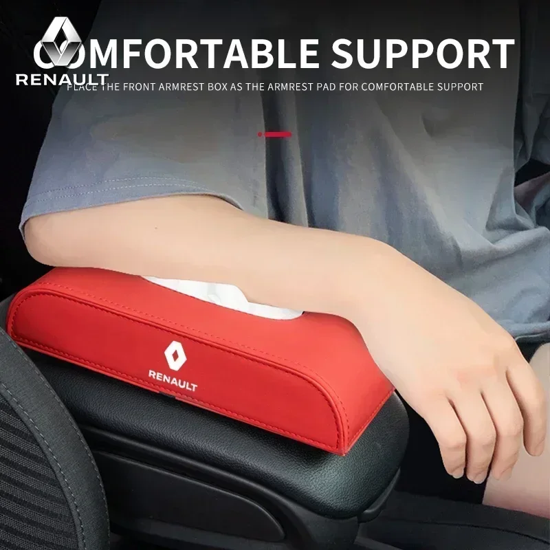 Car Seat Back Armrest Rectangular Pumping Paper Box For Renault Megane 2 3 4 Twingo Clio Talisman Captur Trafic Scenic 2