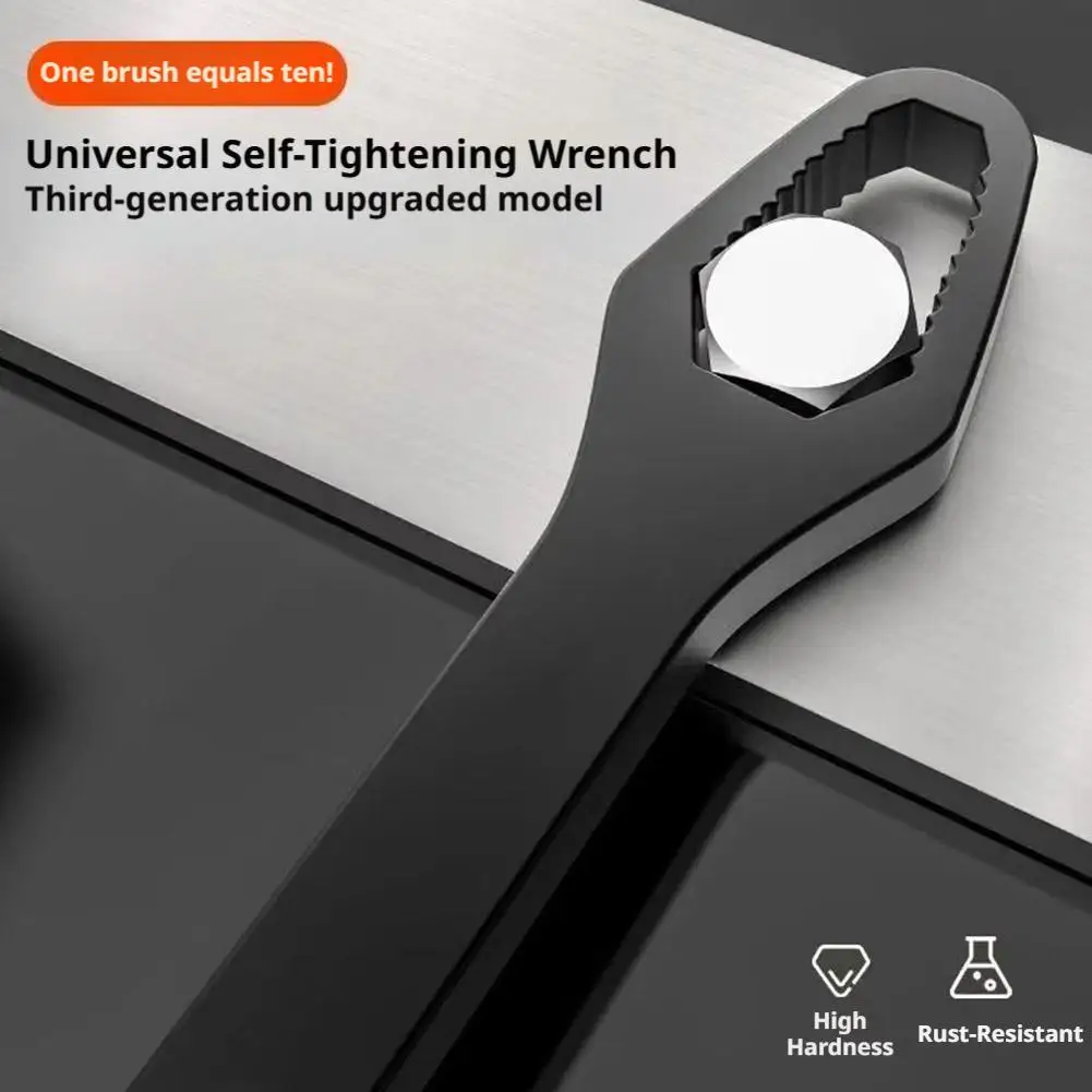 8-24mm Small Steel Wrench Self-Tightening Adjustable Double-head Torx Spanner Hand Tools Universal Car Maintenance Home Repair