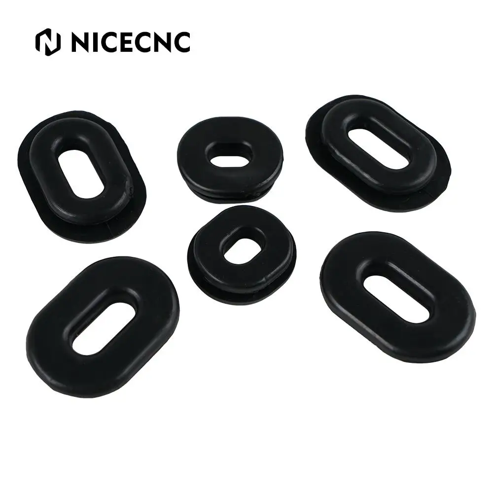 6pcs Side Cover Grommet Kit For Honda CB100K Super Sport 1971-72 CB125S 1973-82 XL100 1974-1978 CB125S 1973-1982 CB100