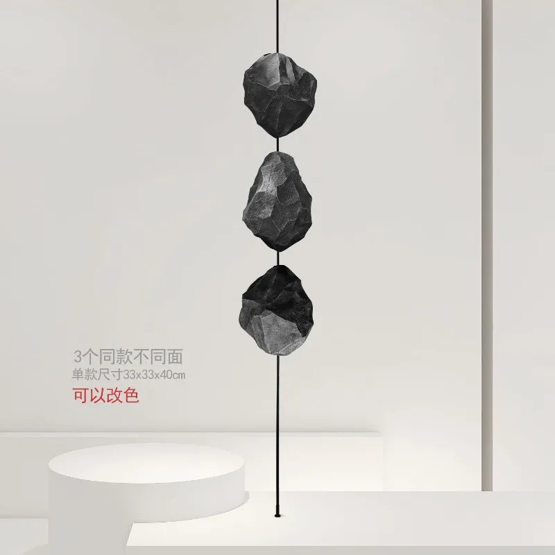 Simulation stone landscaping exhibition hall hotel gallery model room fixed rod straight