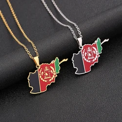 Collar con colgante de bandera de mapa de Pakistán para mujeres y hombres, acero inoxidable, Color dorado y plateado, encanto de moda, regalos de joyería afgana, nuevo