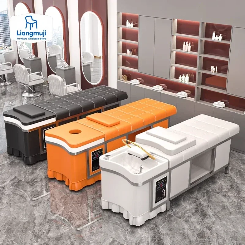 

High Quality Materials Shampoo Chair Reclining Feature Professional Salons Shampoo Chair Luxury Experience Shampoo Furniture
