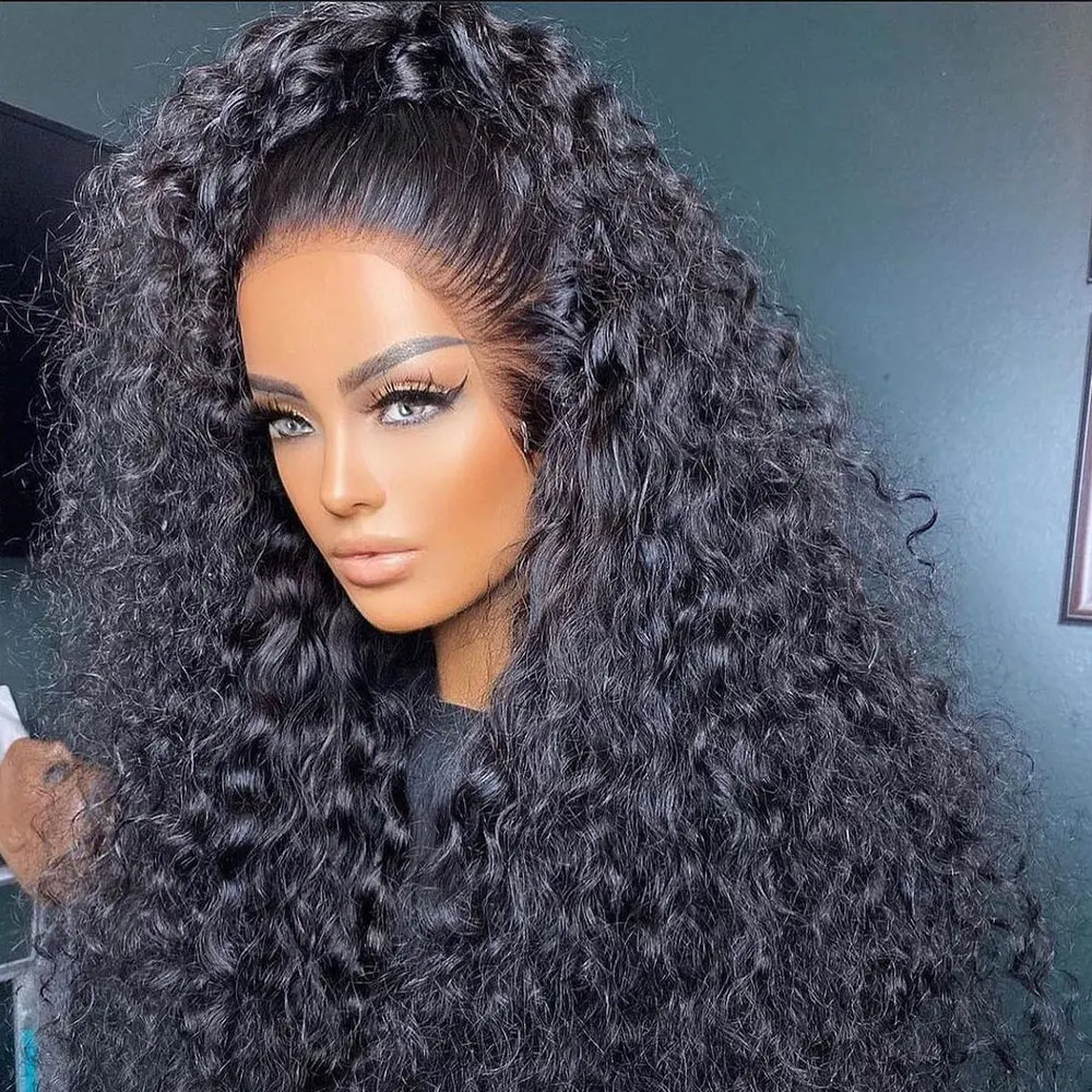 Wulala Deep Wave Curly Human Hair Wigs 13x6 Hd Lace Frontal Wig 360 Wet And Wavy 13x4 Water Wave Lace Front Wig Pre Plucked Lace