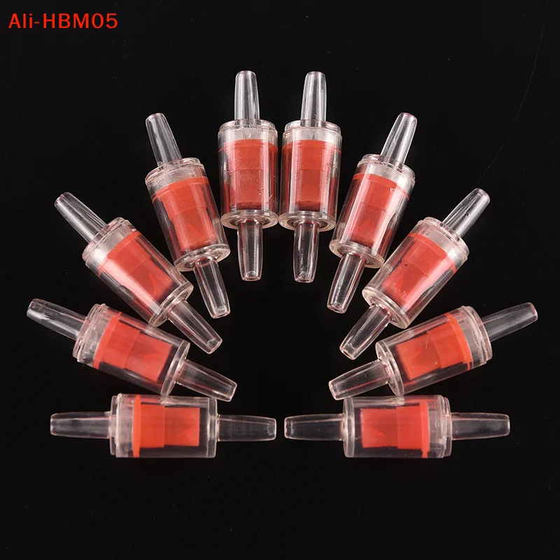 (HB05)10/5/3/1Pcs One Way Non-Return Check Valve Fish Tank Co2 Water Air Line Pump Plastic