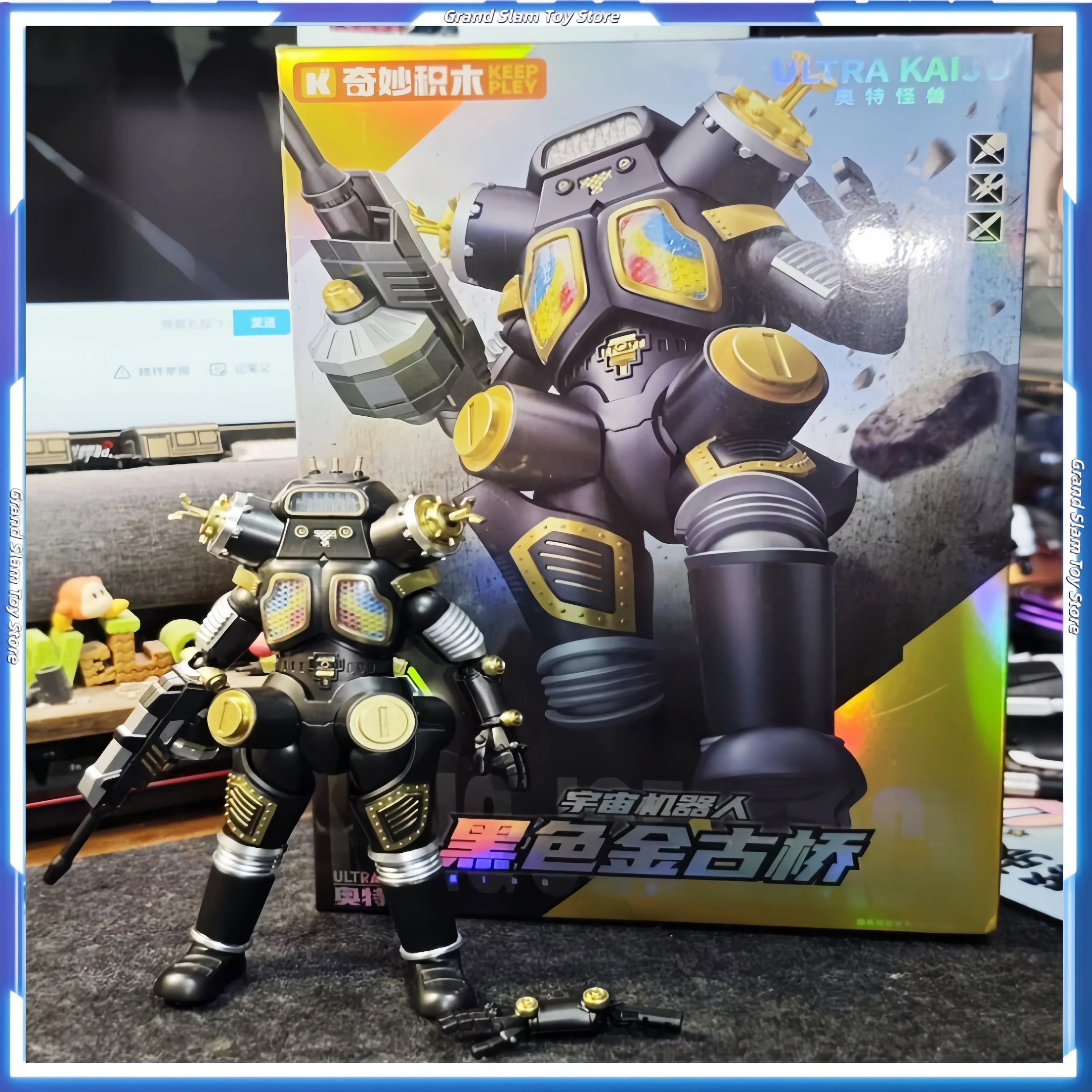 

New Keeppley Ultraman Monster King Joe Black Limited Edition Figure Desk Decor Ornament Toy Customized Birthday Gifts toys