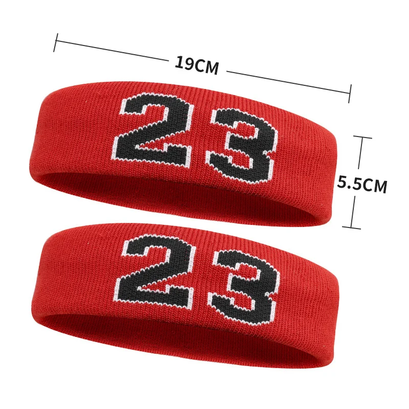 Cotton Athletic Headband Elastic Sweatband Protection Basketball Tennis Sport Adult Kids Style Gym Fitness Sweat Hair Band