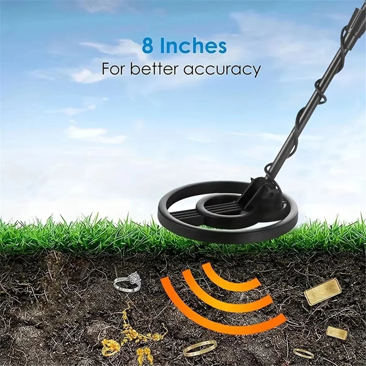 High Sensitivity Beach Treasure Finder Handheld Underground Metal Detector for Children High Precision Gold Detector