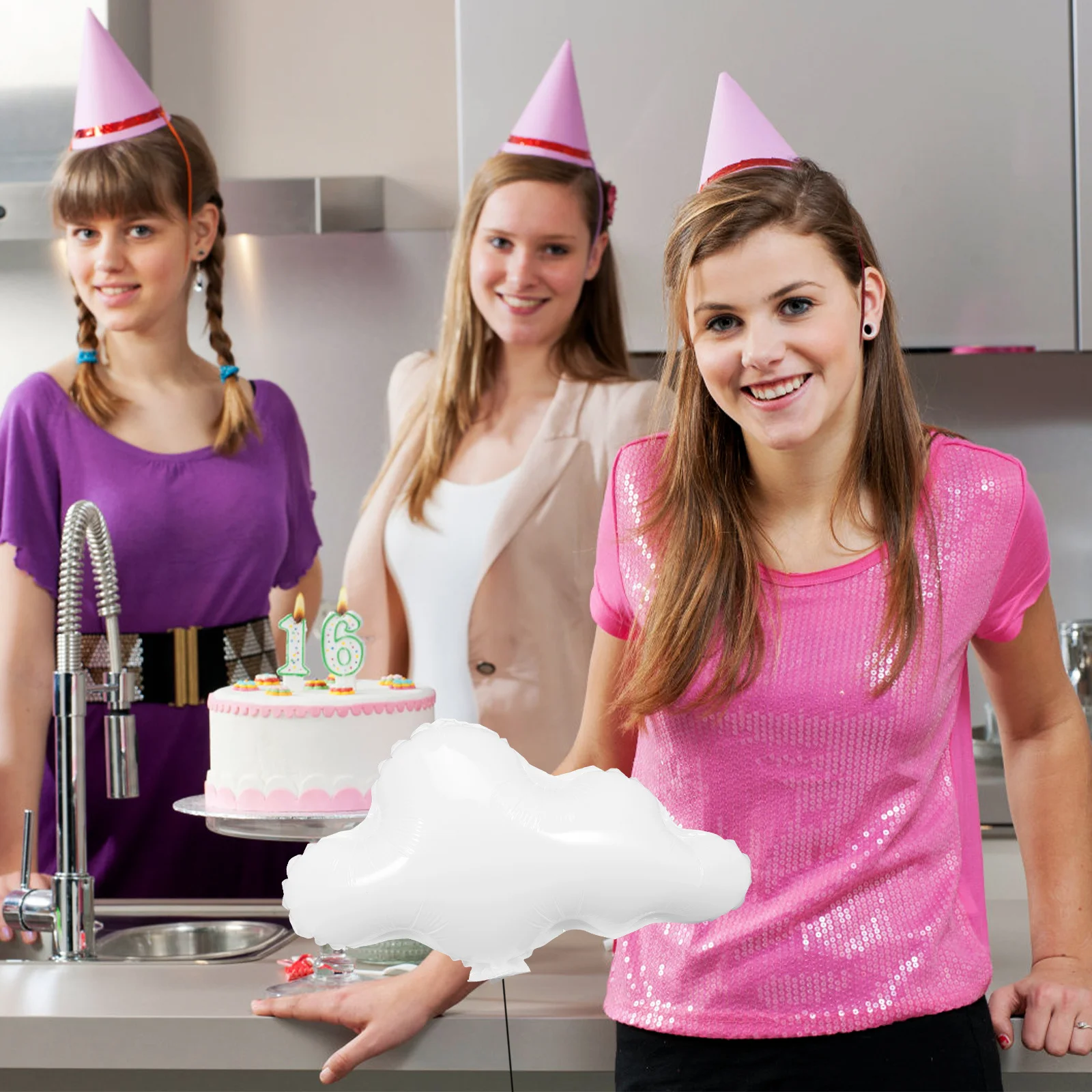 

Aluminum Film Balloon Party LED Decoration Cloud Balloons for Foil Material Decorations Birthday Decorate