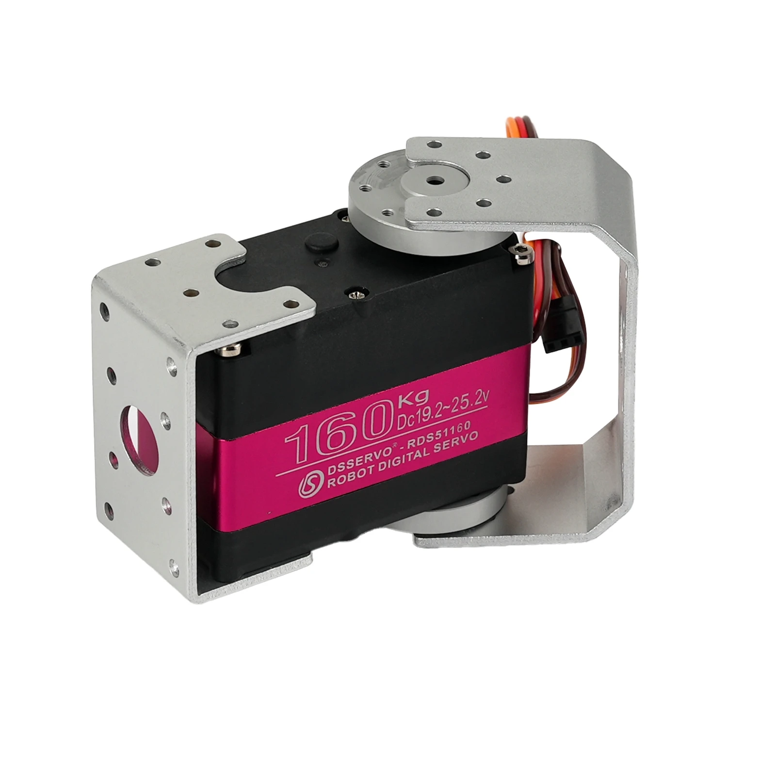 160KG RDS51160 デュアル軸デジタルサーボモーター高トルク 180/270 度 U 字型ブラケット付きサーボ DIY パーツ RC ロボット/車用