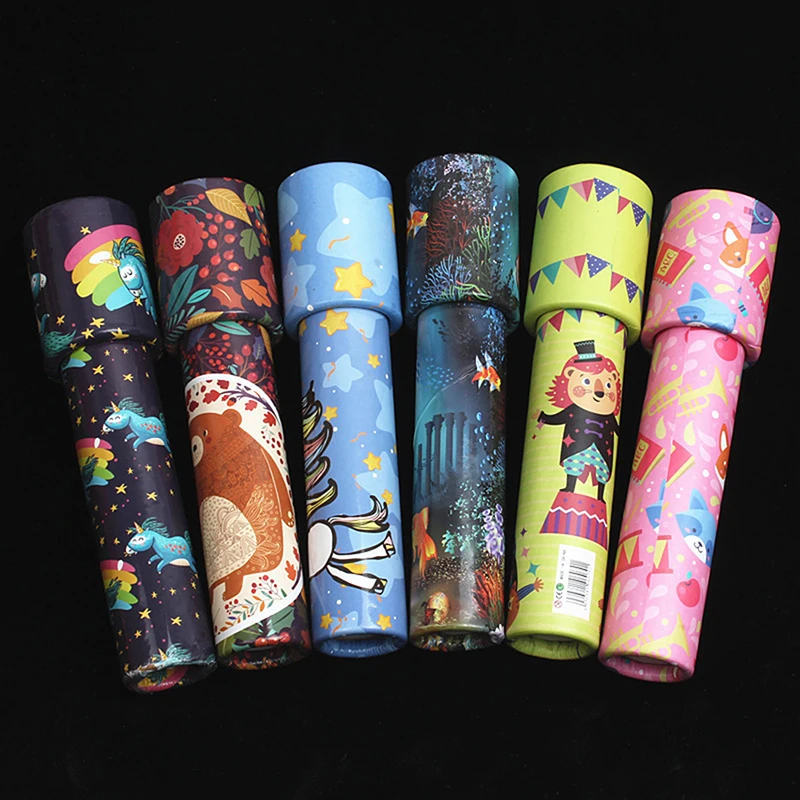 '1Pc Rotating Kaleidoscope Classic Nostalgic Child Science Experiment Toy Parent-child Kid Educational Toy Magical Change Gift