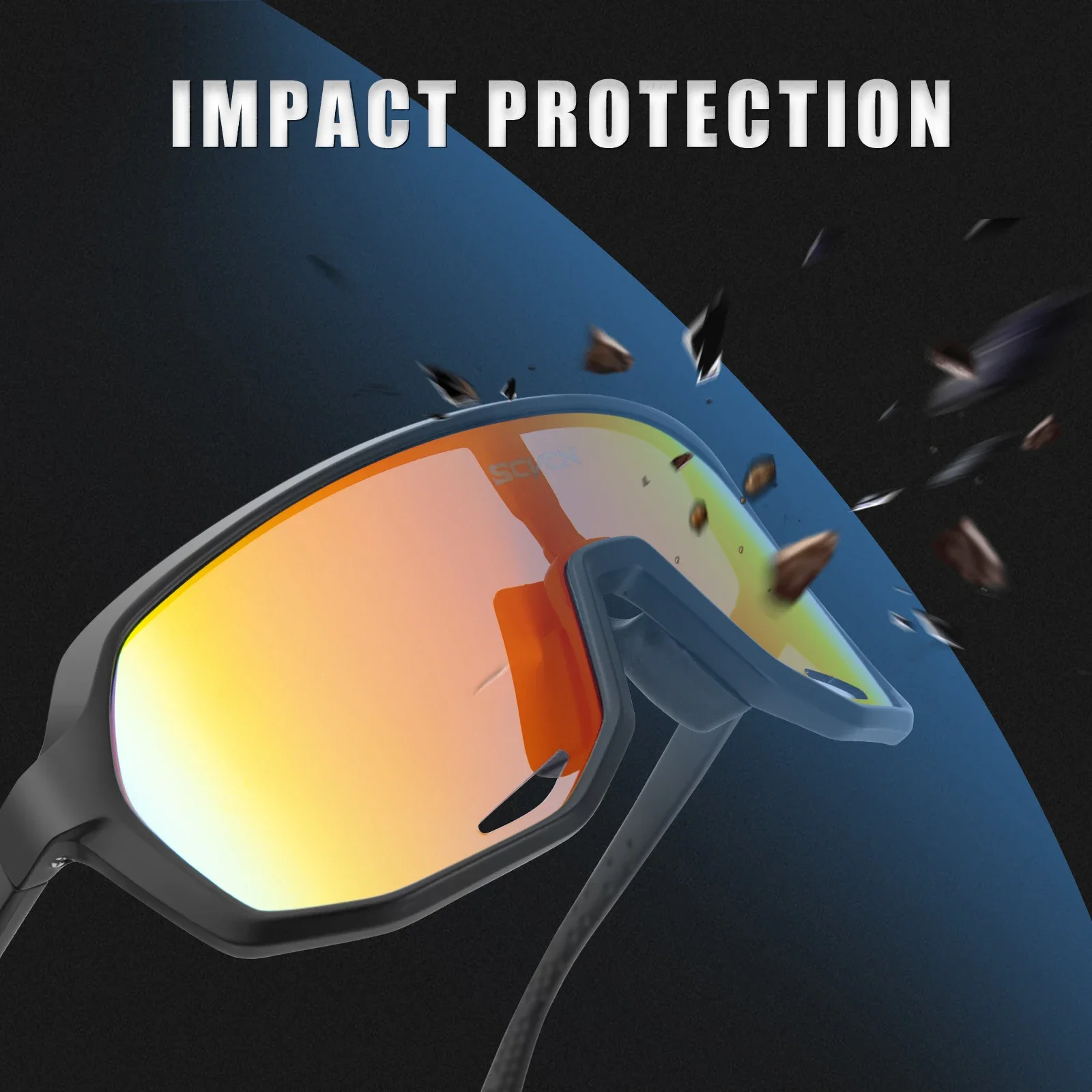 SCVCN Photochromic Cycling Glasses UV400 Cycling Sunglasses Sports Bicycle Eyewear Bike Goggles Outdoor MTB Sunglasses Eyepieces