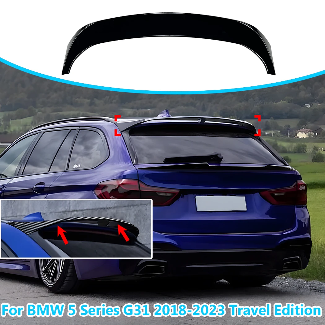 

For BMW 5 Series G31 2018-2023 Travel Edition Car Tail Wings Fixed Wind Spoiler Rear Wing Auto Fixed Wind Wing Gloss Black