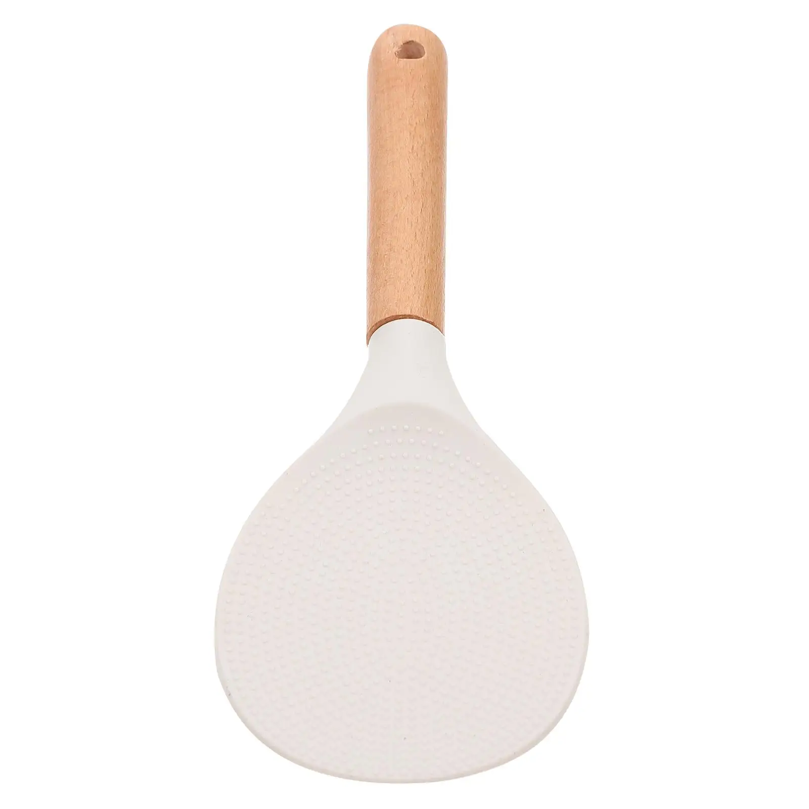 

Rice Spoon Temp Rice Spoon Resistant Non Stick Silicone White Ergonomic Small Storage Kitchen Utensil