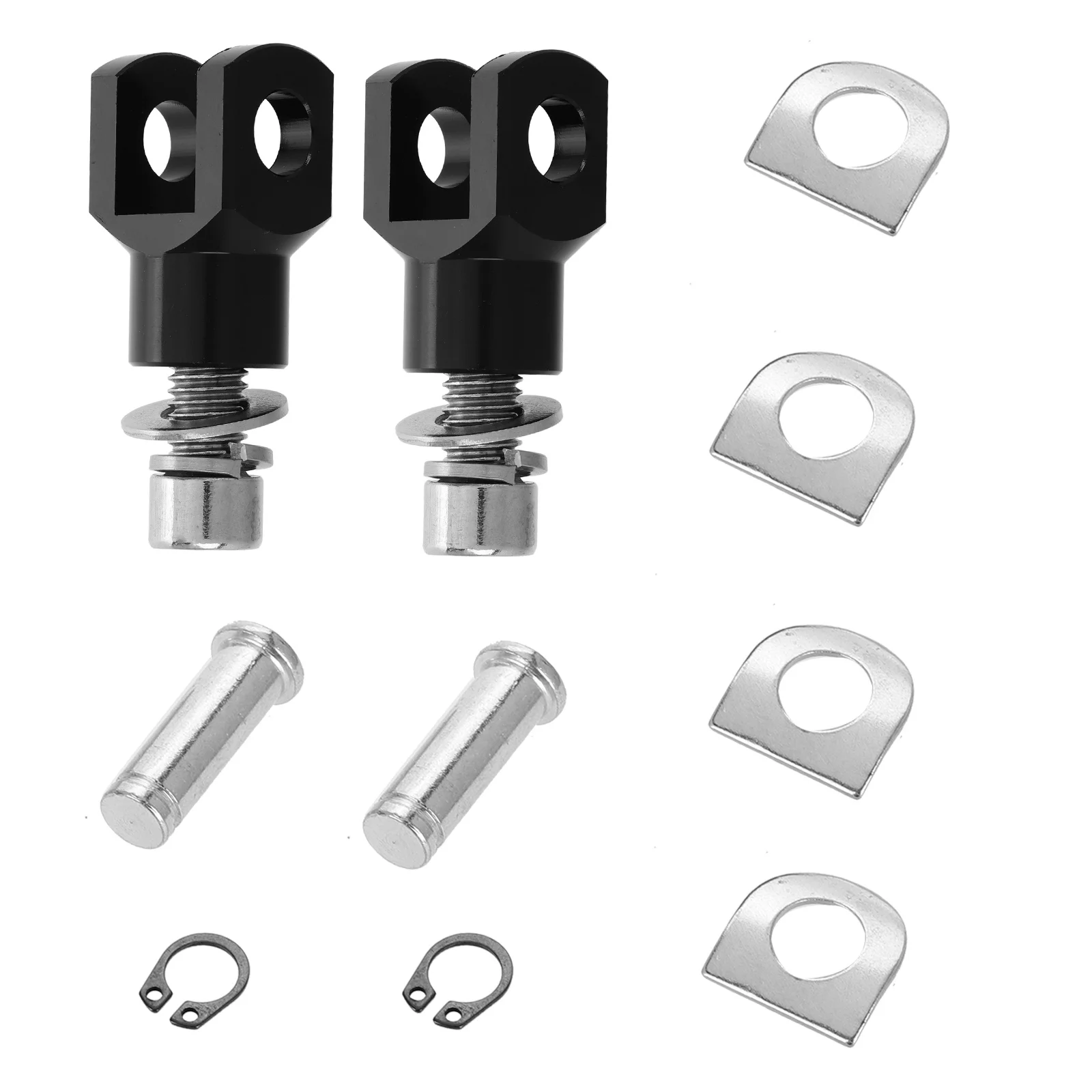 

1Set Motorcycle Foot Peg Support Bracket Rear Passenger Footrest Mounting Hardware Kit Ergonomic Design Easy Installation
