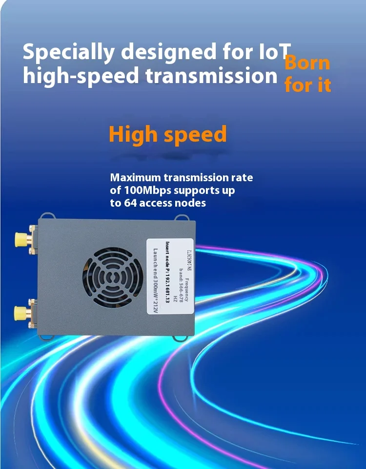 100M Bandwidth OFDM Image Data Integrated Drone Wireless Ad Hoc Network Image Transmission Module