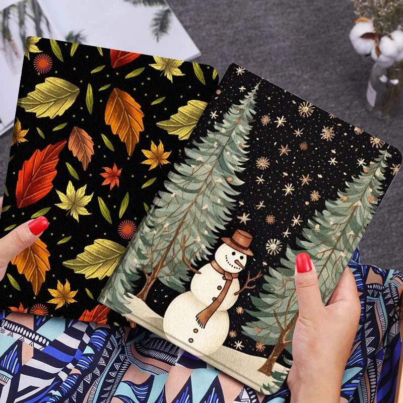 

Cartoon Snowman Tree Star Tablet Case For Huawei Honor MatePad MediaPad Air 5 6 7 11 V6 V7 V8 V9 X9 X8 T10 T10s C5e T5 Gift