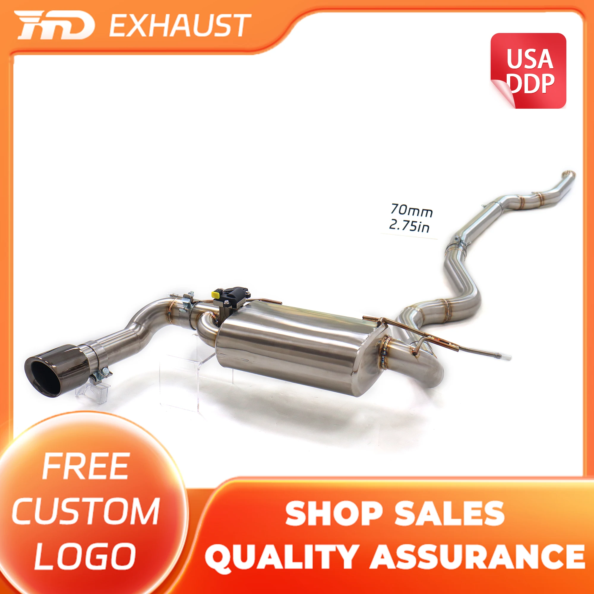 

HMD Hot sale Stainless Steel Performance Exhaust System Catback for BMW 320I F30 2.0T With Muffler