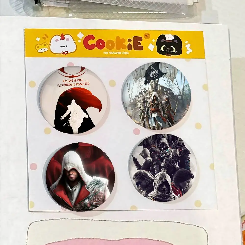 A-القتلة-الجديدة لعبة شارات صفيح لينة زر دبوس بروش شارة معدنية مخصصة مجوهرات اكسسوارات قبعة حقيبة التلبيب