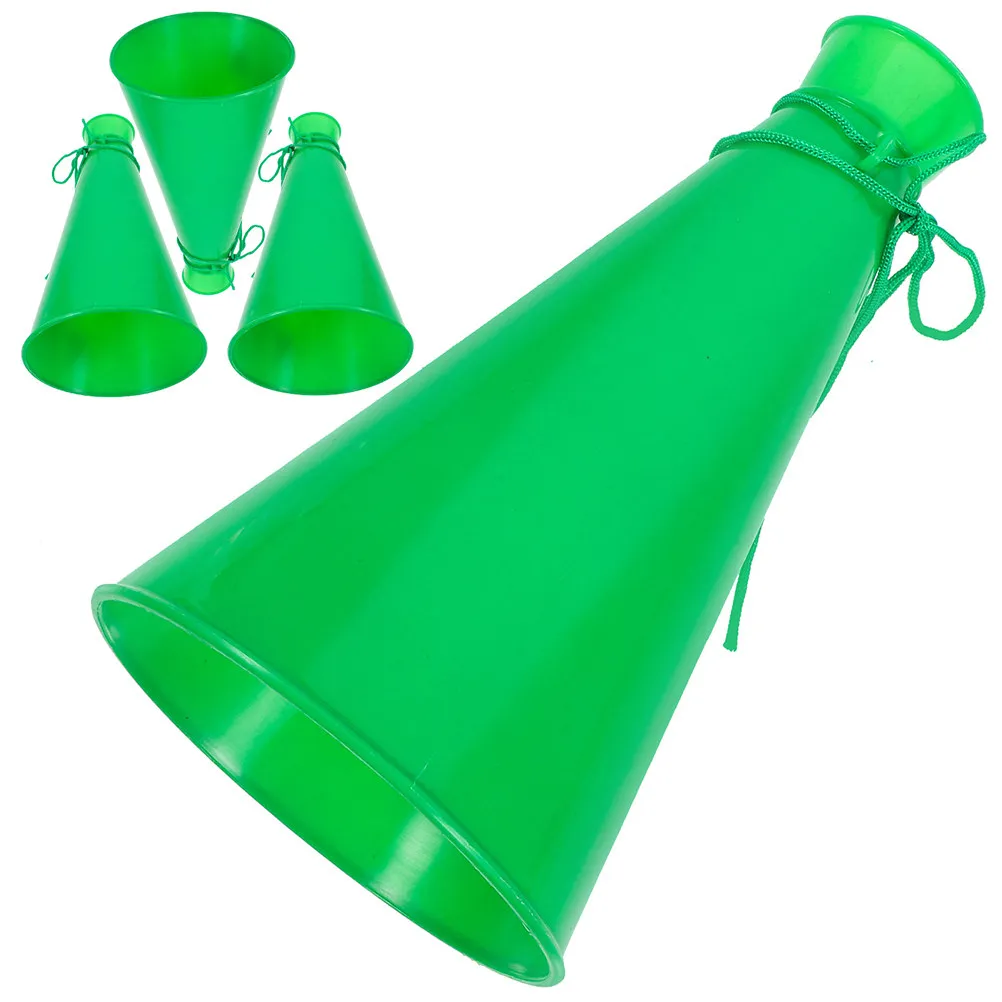 

4Pcs Lightweight Portable Plastic Horns for Parties Concerts Weddings Soccer Games Cheerleading Fan Events Reusable Noise Making