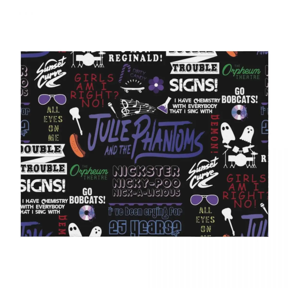 

Julie and the Phantoms pack Throw Blanket Luxury Designer Quilt Luxury Throw Decorative Throw Blankets