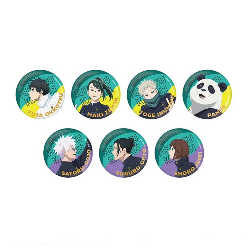 

58mm Anime Jujutsu Kaisen Kugisaki Nobara Fushiguro Megumi Gojo Satoru Cosplay COSTUME Badge Pin SPTE Tinplate Brooch﻿ Prop Gilf