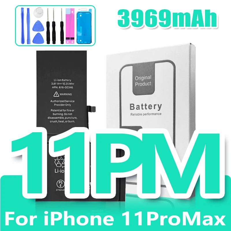 XDOU 2026 NEUE Batterie für iPhone 7 8 6S 6 Plus X XR 11 11Pro Xs Max Hochleistungs-Handy-Akku + Kostenlose Werkzeuge 4