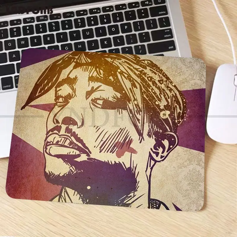 2Pac Tupac Amaru Shakur Animation Cabinet Gaming Computer Laptop Desk Mat Mouse Pad Mouse Mat Notbook Deskpad Home Decor