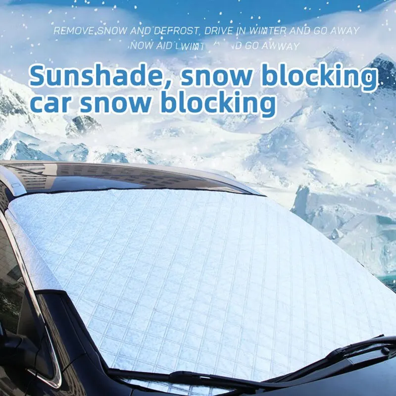 Front Windshield Sunshade Car Anti-exposure Heat Insulation Anti-snow Anti-icing Cover Front Parasol Window Car Clothing Cover image 2