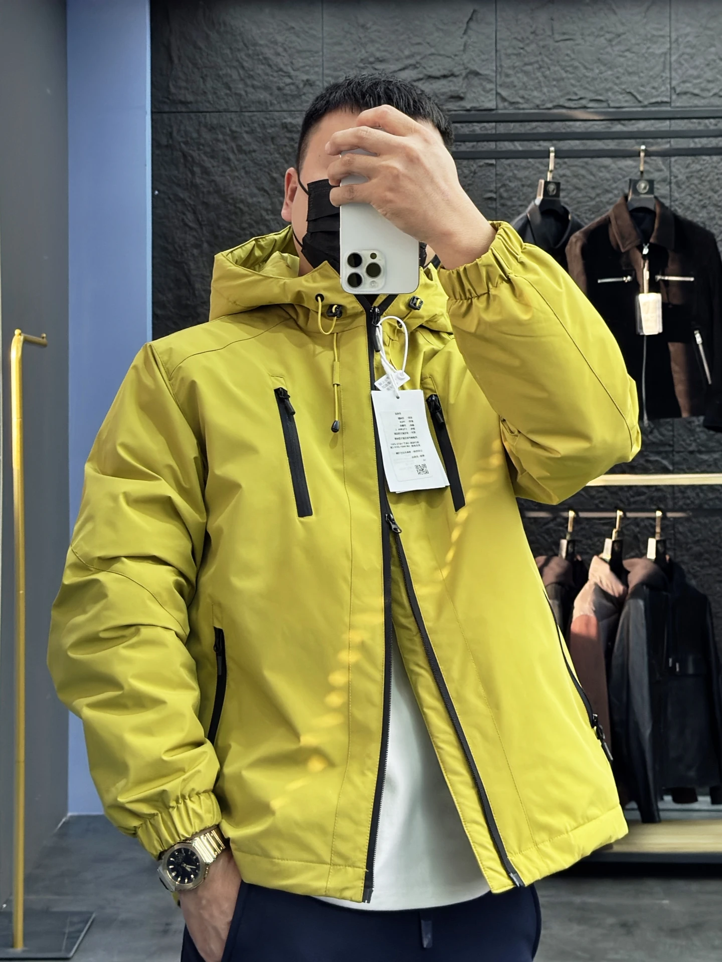 

Svip 4K90 Men's Casual down Jaet Outdoor Windproof Warmth Du Feather Hooded Zipper Closure Thiened Polyester Fiber