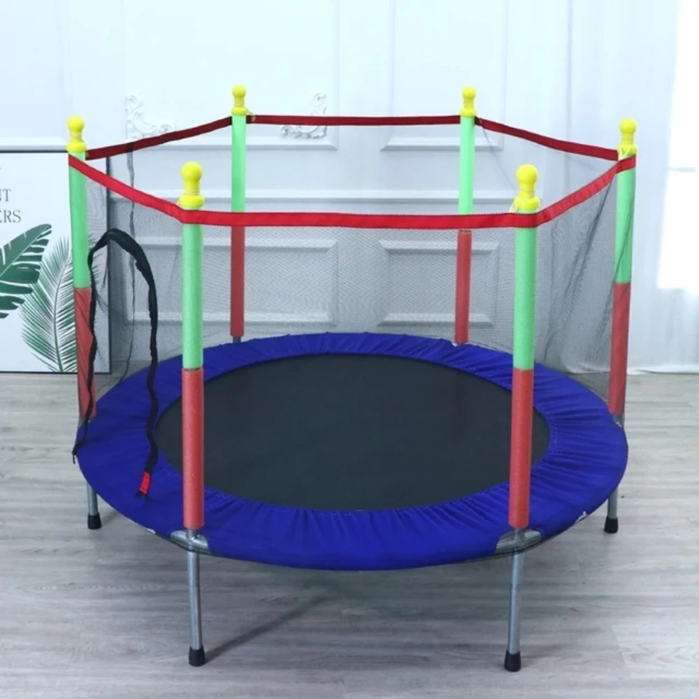 High Quality Trampoline for Children Exercise Trampoline with Protective Net Equipped Indoor Sports Entertainment Support 100 KG