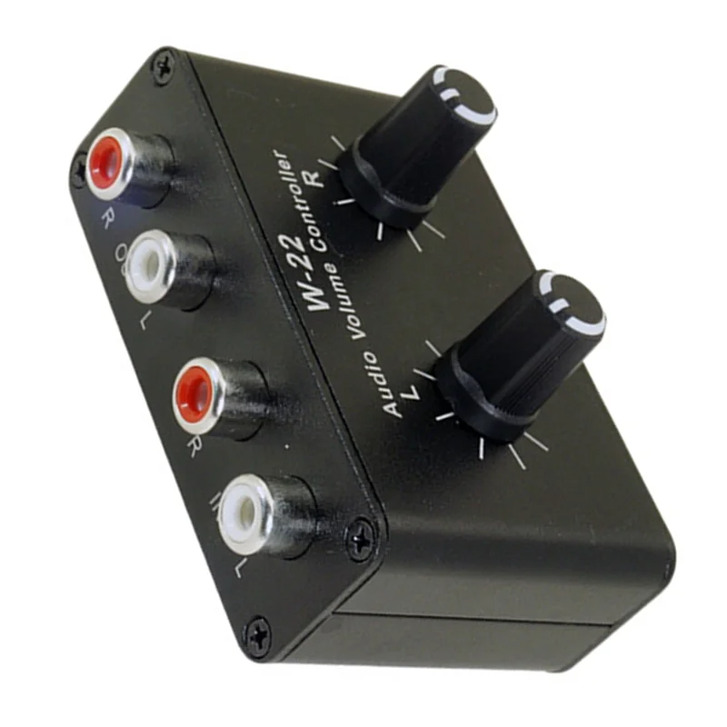 W-22 Passive Stereo Volume Audio Adjustment Controller Left And Right Channel Independent Adjustment