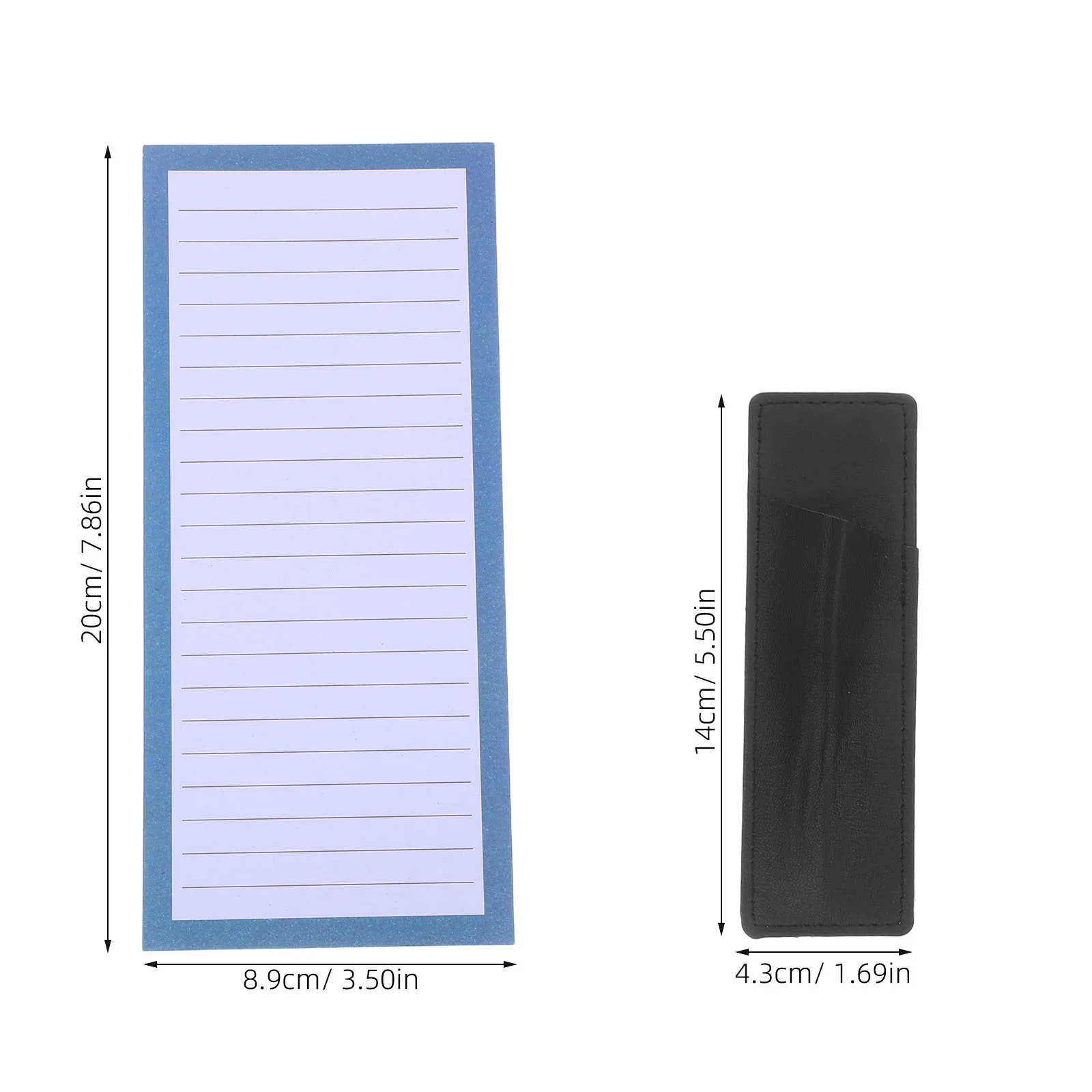 مجموعة واحدة من مفكرة الثلاجة المغناطيسية، وسادة قائمة البقالة مع حامل قلم، منظم مذكرة مغناطيسي لتخطيط ثلاجة المطبخ #2