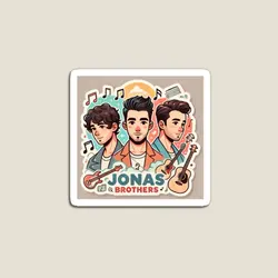 Jonas Brothers  Magnet Decor Refrigerator Toy for Fridge Organizer Children Magnetic Colorful Kids Cute Funny Baby Stickers Home