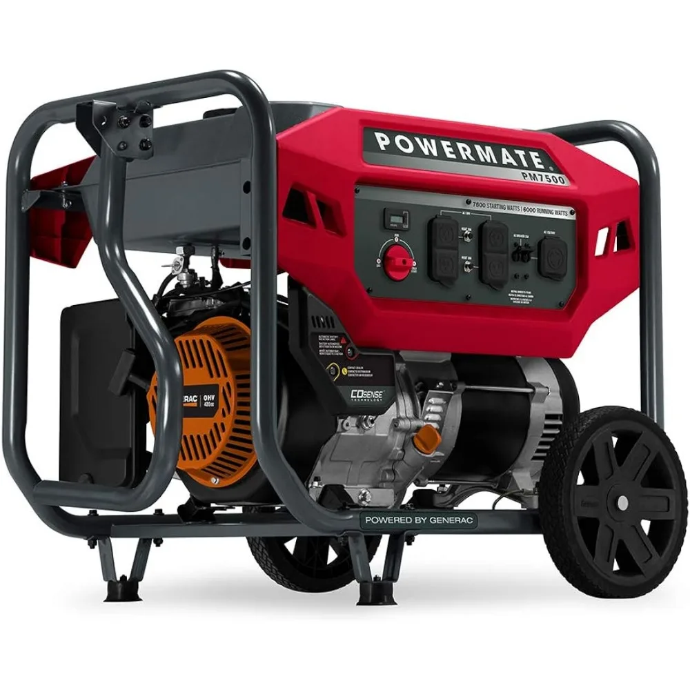 

P0081400 PM7500 7500-Watt Gas-Powered Portable Generator By Generac - Reliable Power Supply for Home, Camping