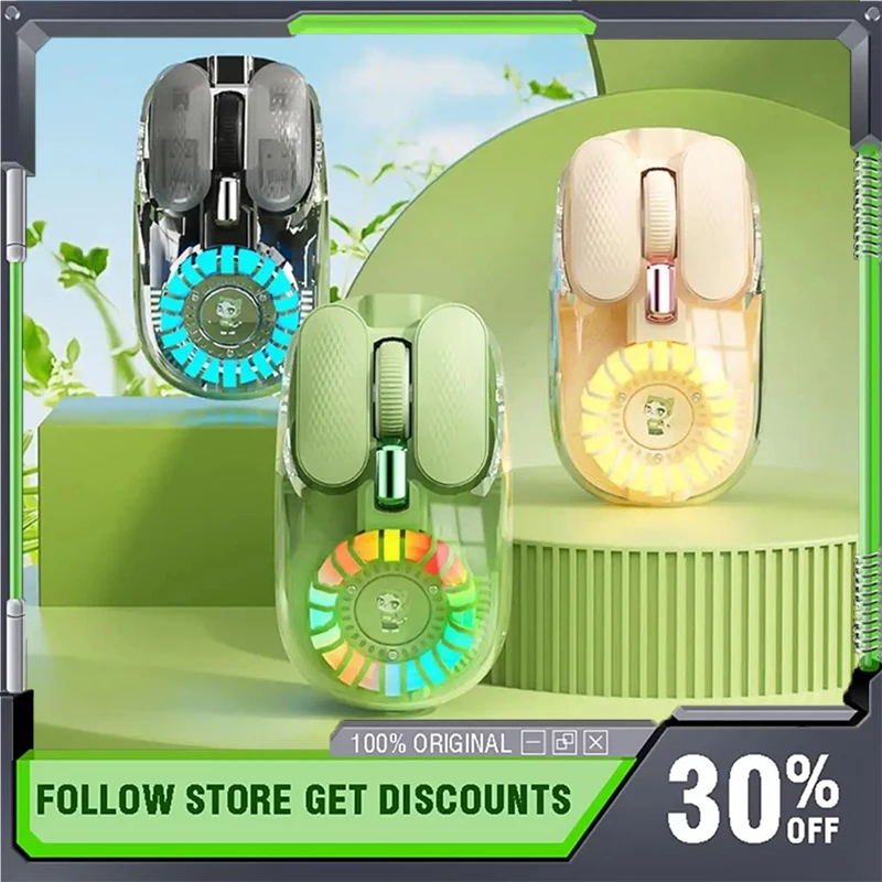 

BOW MD508L Легкая бесшумная мышь Bluetooth Беспроводная RGB эргономичная прозрачная магнитная крышка Офисная мышь для киберспорта Подарки для девочек