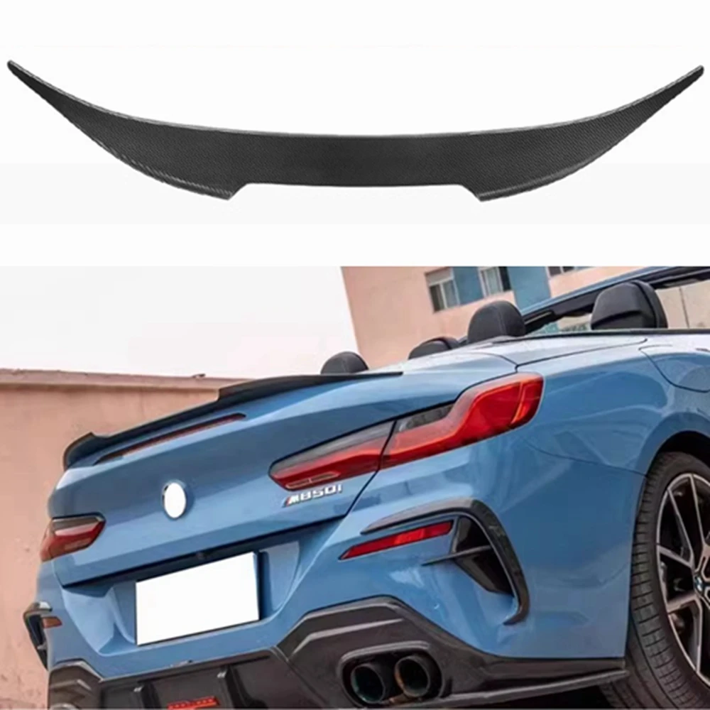 FOR BMW 8 Series G14 G15 2020 2021 2022 2023 High Quality Dry Carbon Fiber Rear Trunk Wing Spoiler Kit Refits AC style