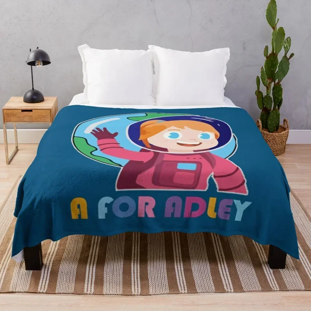 

A For Adley Kids Throw Blanket Cozy Light Blanket for Travel Camping Picnic