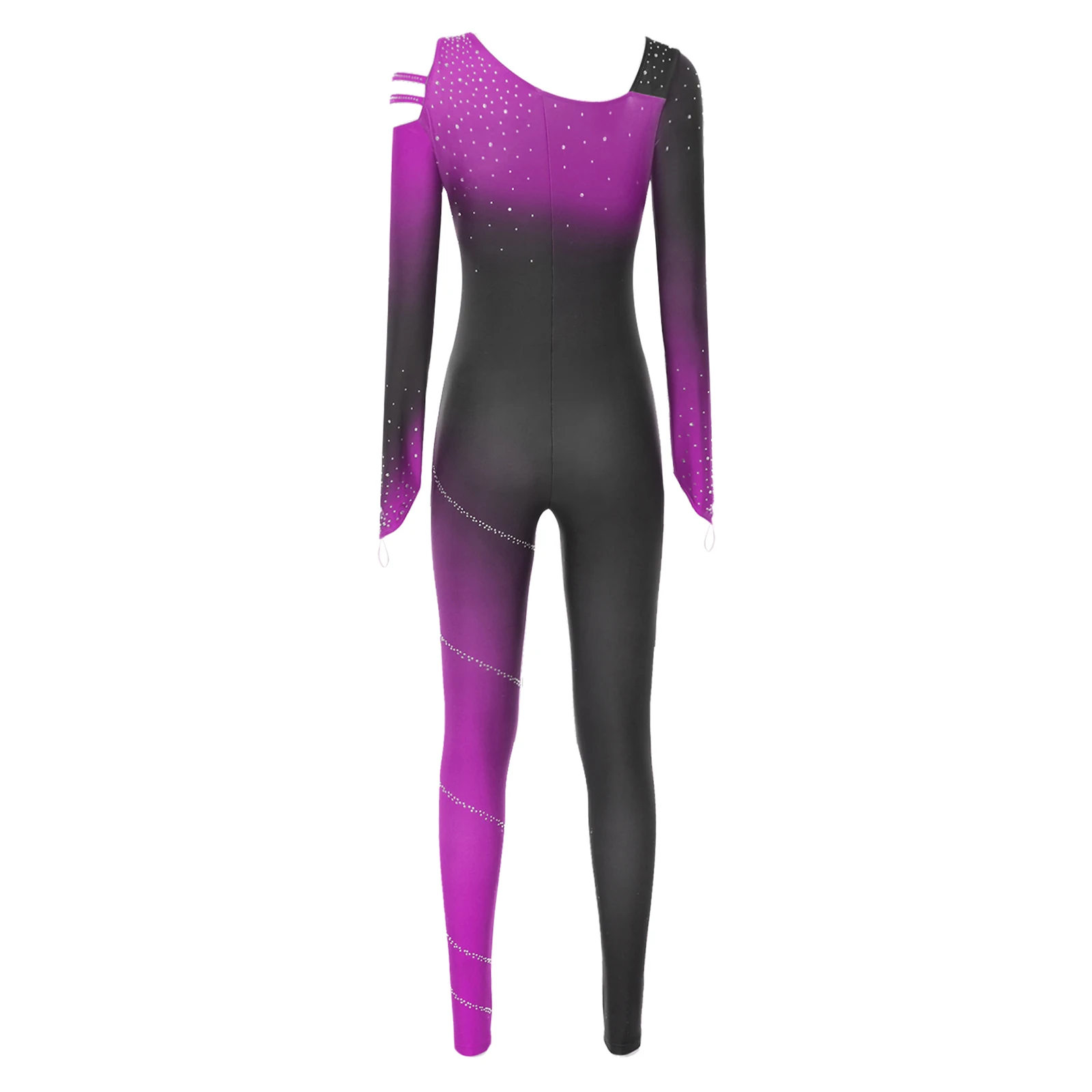Ballet Leotards Women Dance Rhythmic Gymnastics Gradient Yoga Jumpsuit Stage Performance Costume Adults Figure Skating Bodysuit