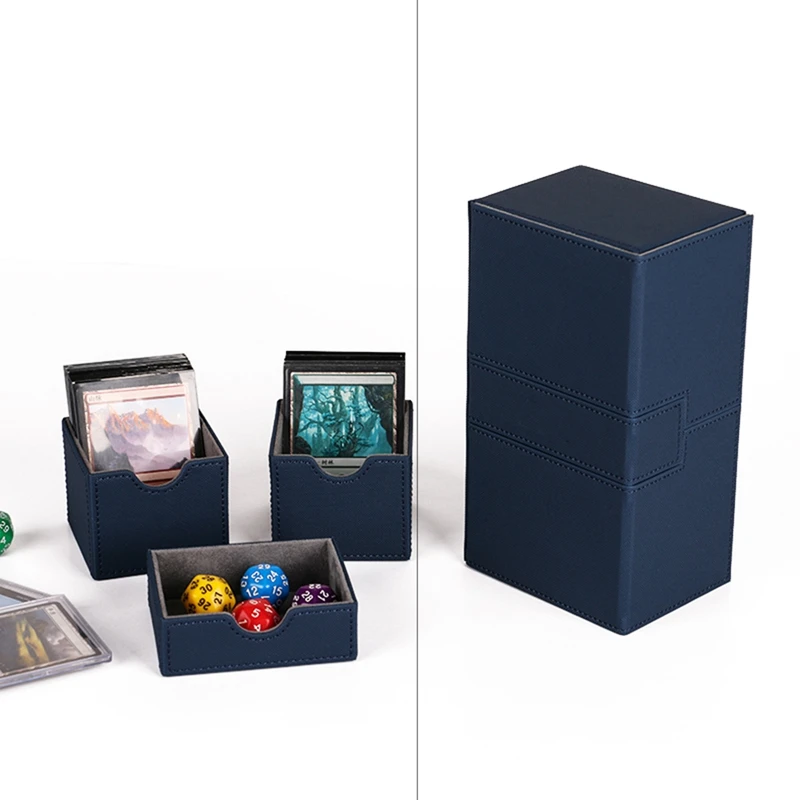 PU Leather Board Games Cards Deck, Case para mágico The Cards, Ultra 200 + Cards Deck Box, MGT, Pkm, Gathering Games