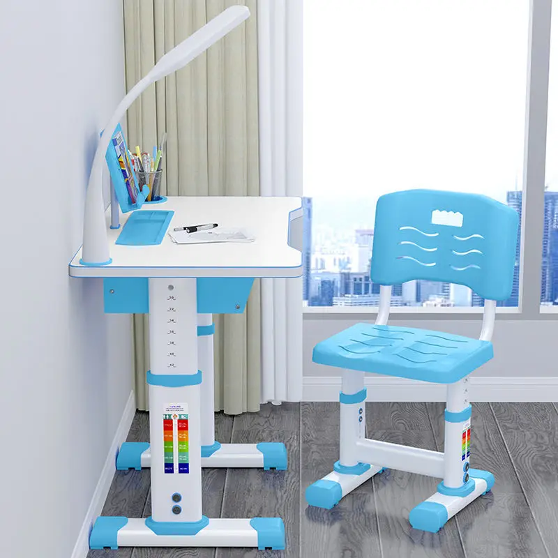 Children's study desk Student home writing desk Lifting set