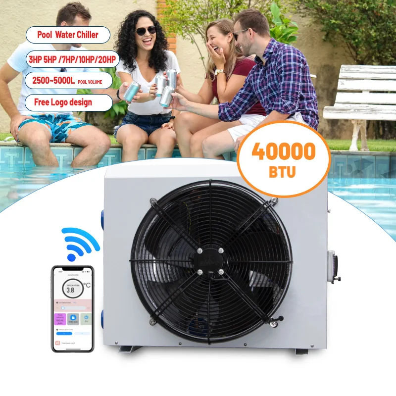 High Quality 11kw 19kw 36kw 48kw Smart Wifi Control App Heat Pump Swimming Pool Heater Swimming Pool Water Heater Chiller