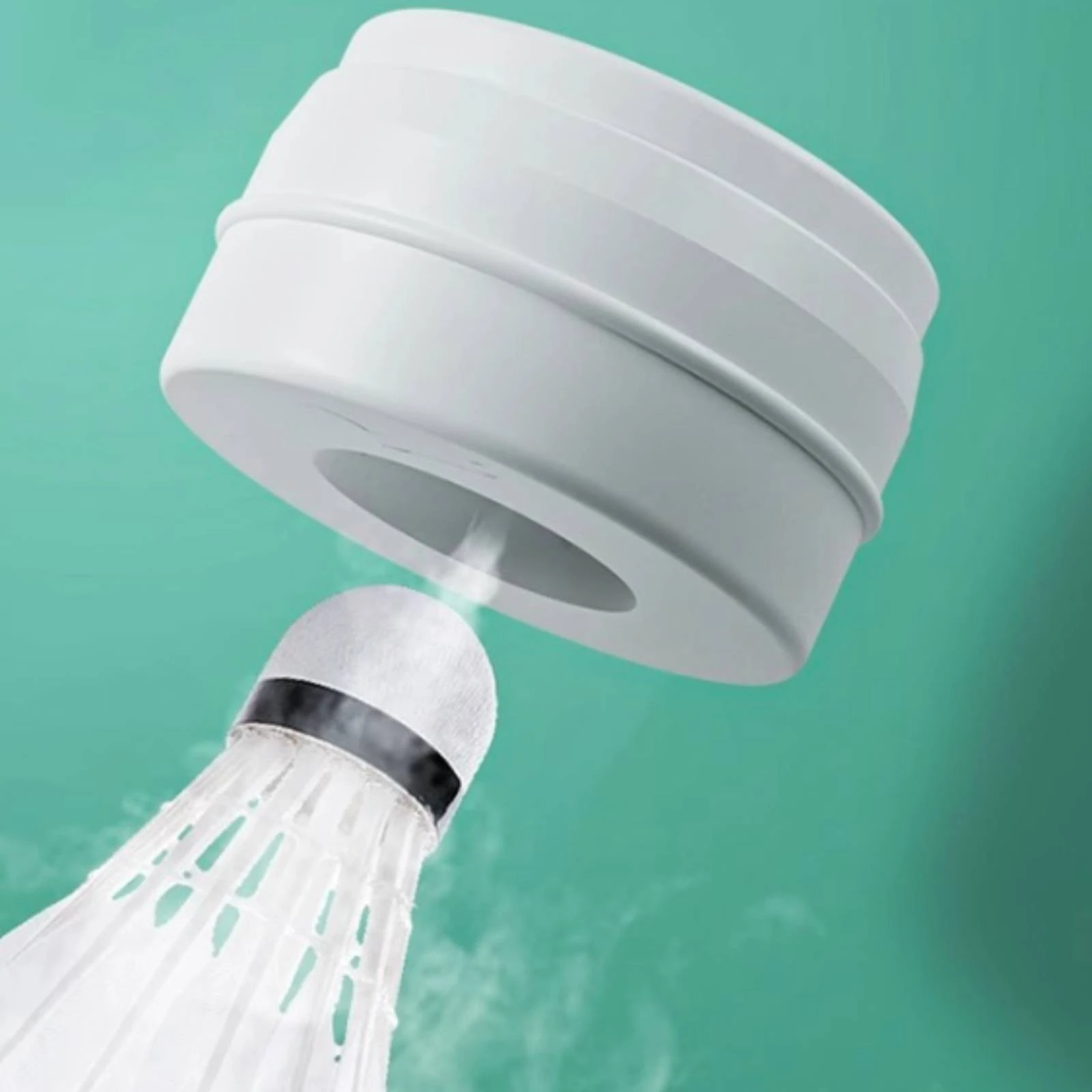 Compact Shuttlecock Steamer Low-Profile White Shuttlecock Steamer Sports Gear Smooth Finish Plastic