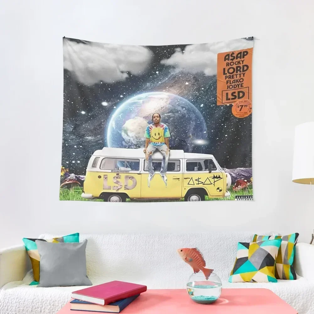 

Asap Aesthetic Car Tapestry Room Decoration Korean Style Home Decorating Bedroom Decor Tapestry