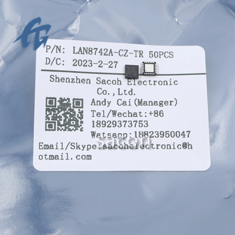 (SACOH Electronic Components) LAN8742A-CZ-TR 5Pcs 100% Brand New Original In Stock