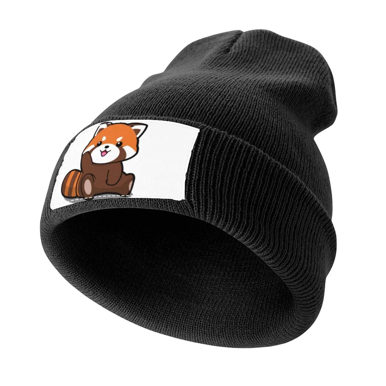 

too cute red panda Knitted Cap New In Hat Thermal Visor Rave Women's Hats Men's